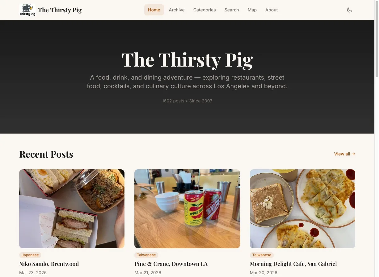thirstypig.com home page — 1,602 posts since 2007